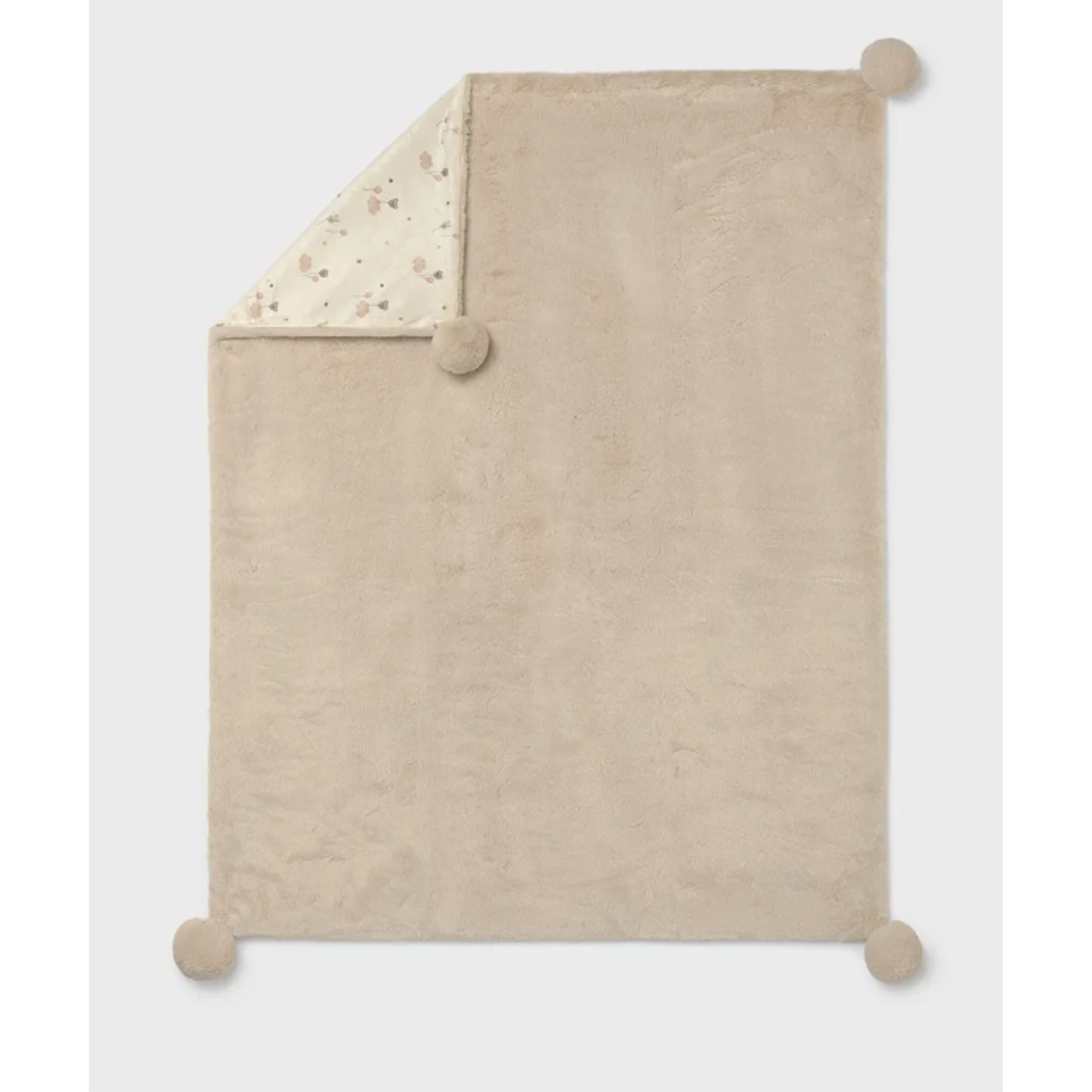 Mayoral - Beige Pom Pom Blanket