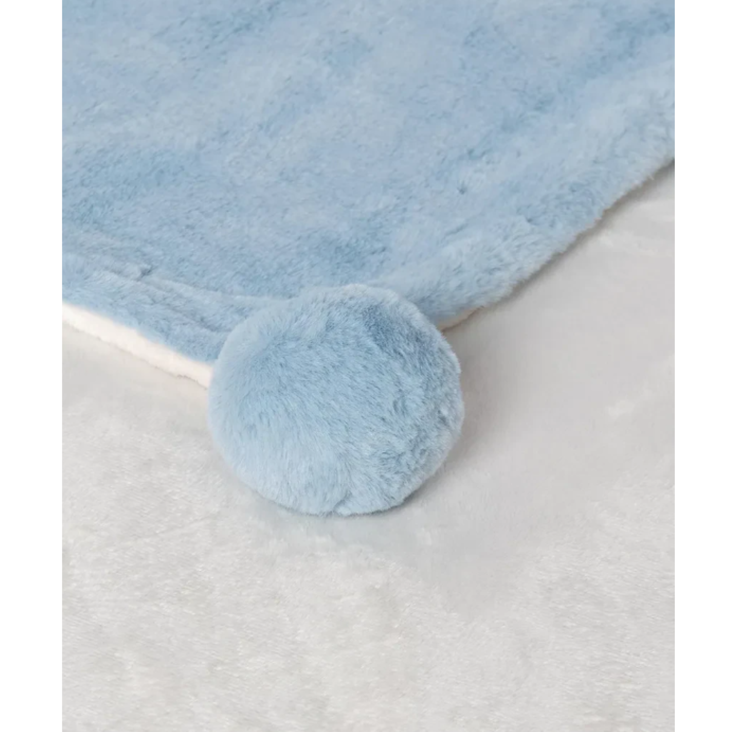 Mayoral - Blue Pom Pom Blanket