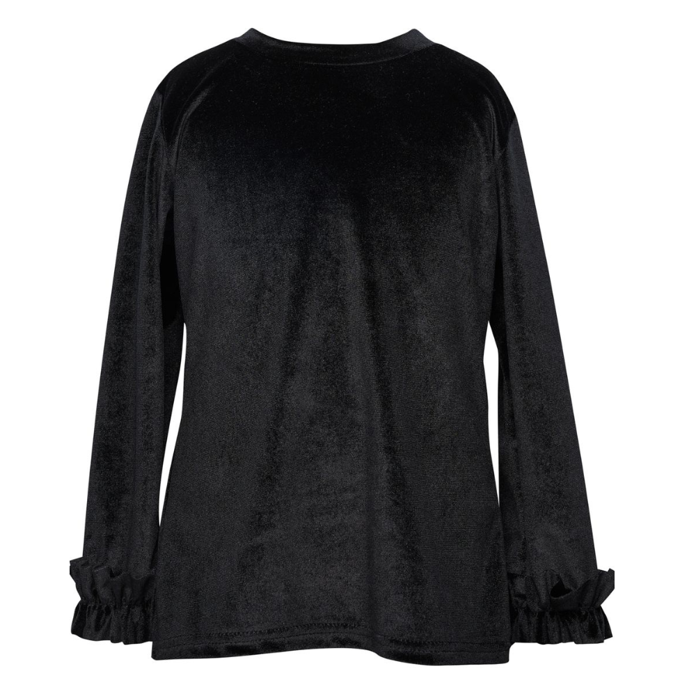 Two in a Castle - Black Velvet Blouse