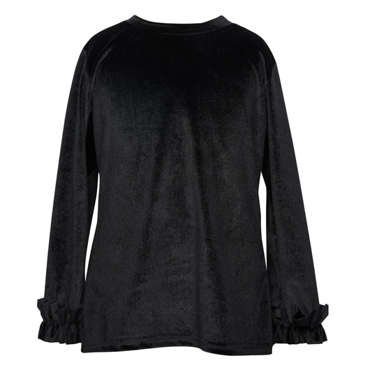 Two in a Castle - Black Velvet Blouse
