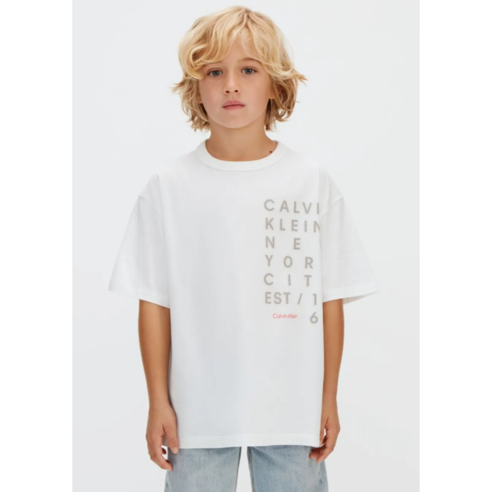 Calvin Klein - White Squared Logo Top