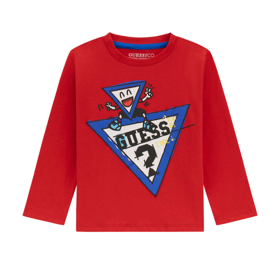 Guess - Red Triangular Face Top