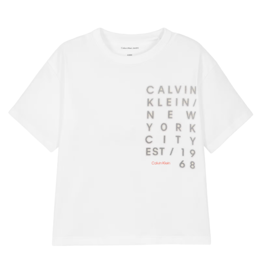 Calvin Klein - White Squared Logo Top