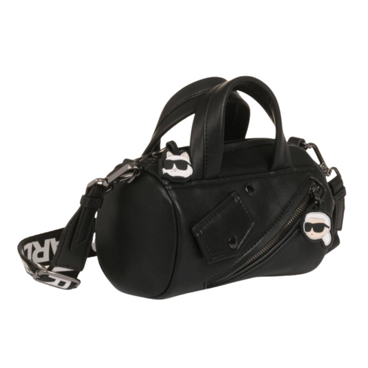KARL LAGERFELD - Girls Black Faux Leather Handbag