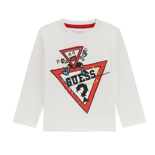 Guess - White Triangular Face Top