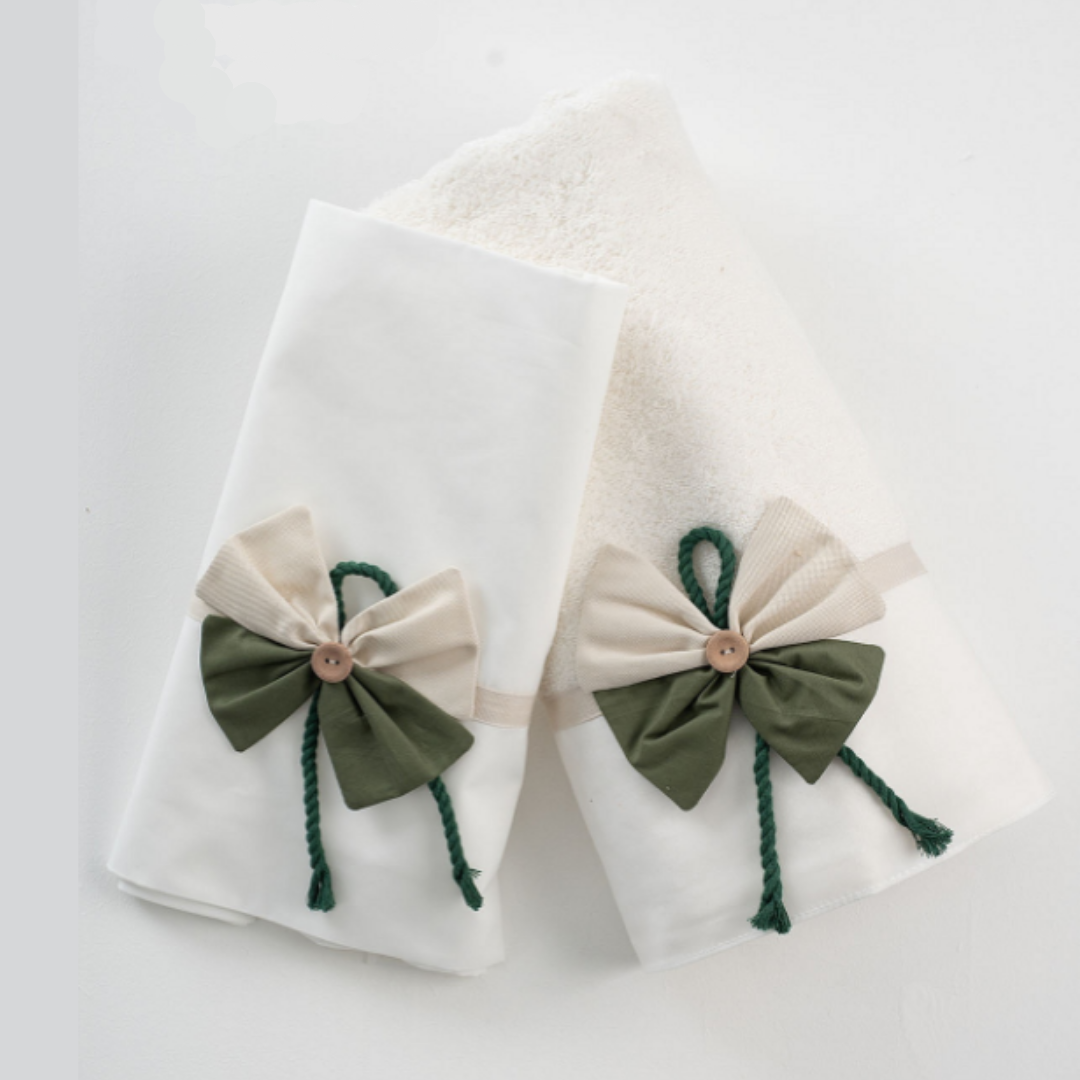 Boys Christening Oilcloths - Code: LA Frederik Green