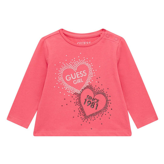 Guess - Pink Hearts Girls Top