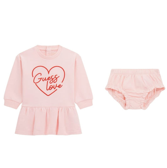 Guess - Baby Girls Pink Heart Dress