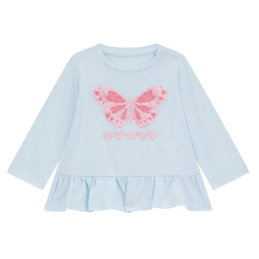 Guess - Light Blue Butterfly Top