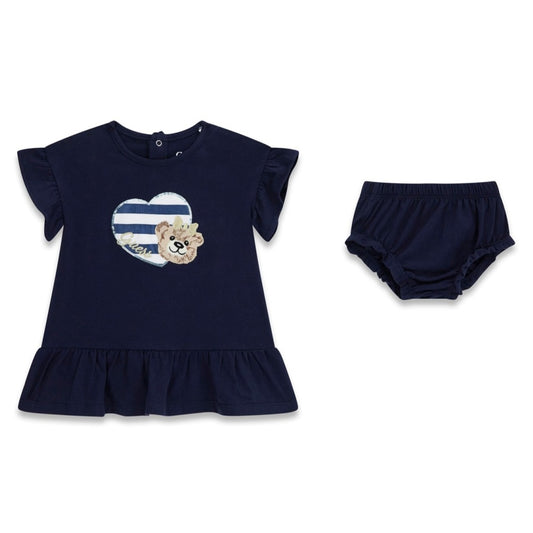 Guess - Blue Stripe Heart Bear Dress