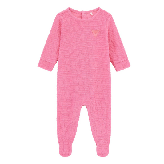 Guess - Pink Cotton Baby Grow