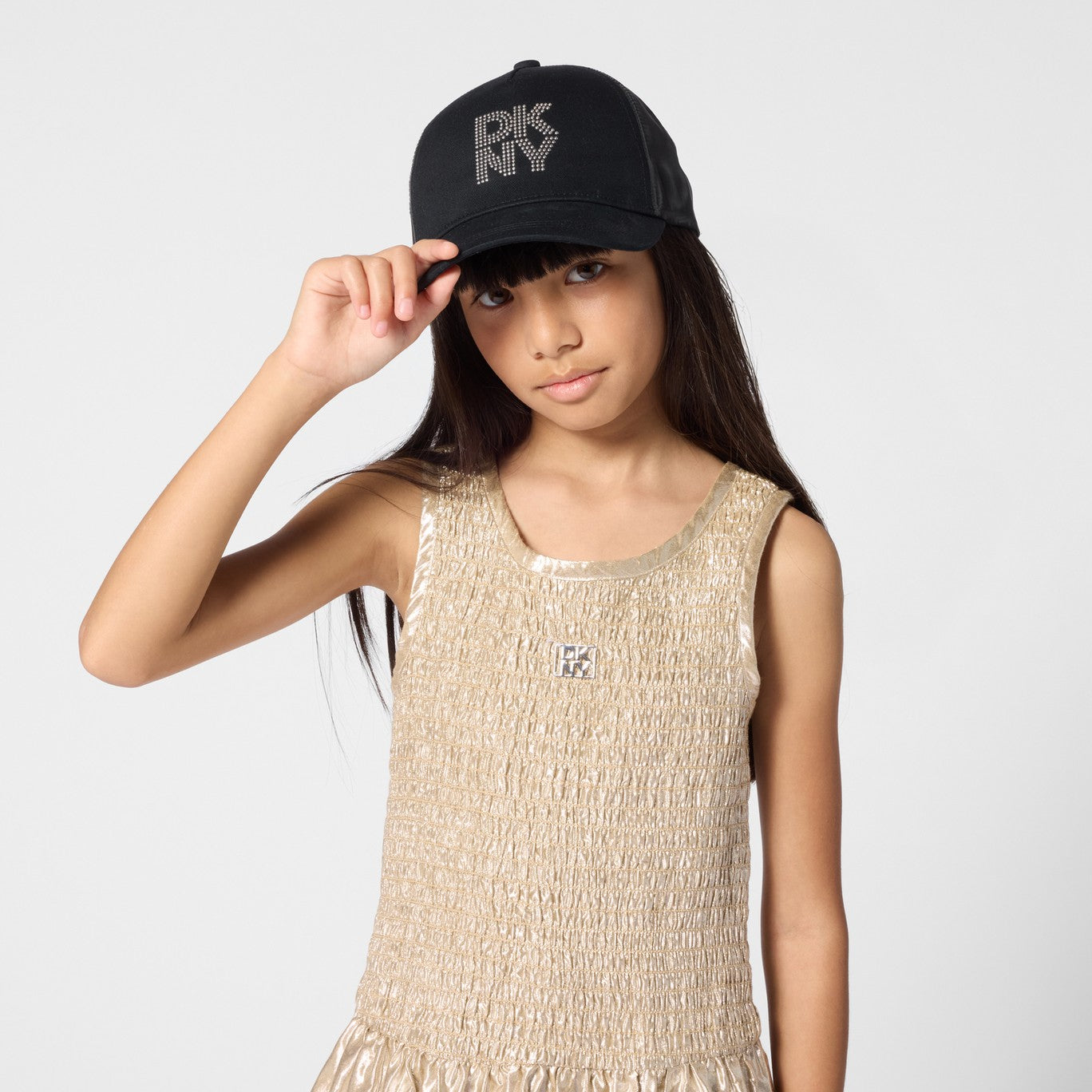 DKNY - Gold Formal Elastic Dress
