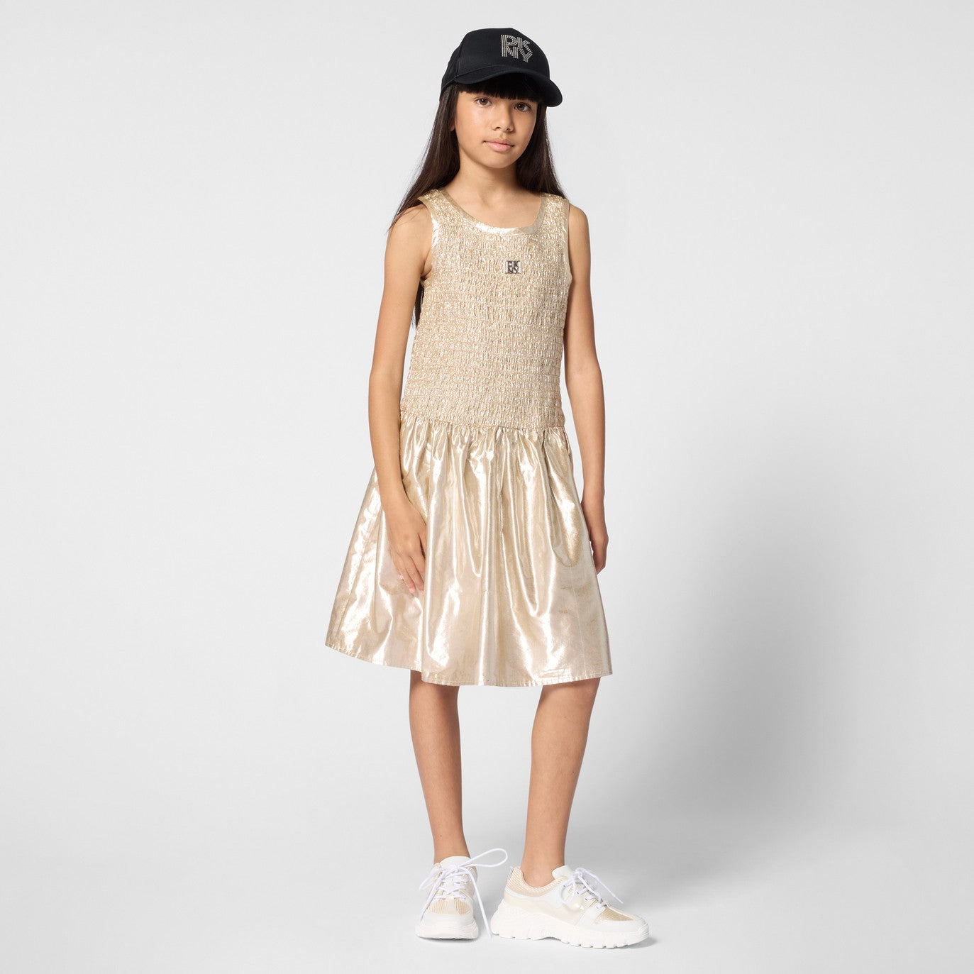 DKNY - Gold Formal Elastic Dress
