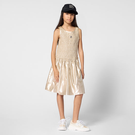 DKNY - Gold Formal Elastic Dress