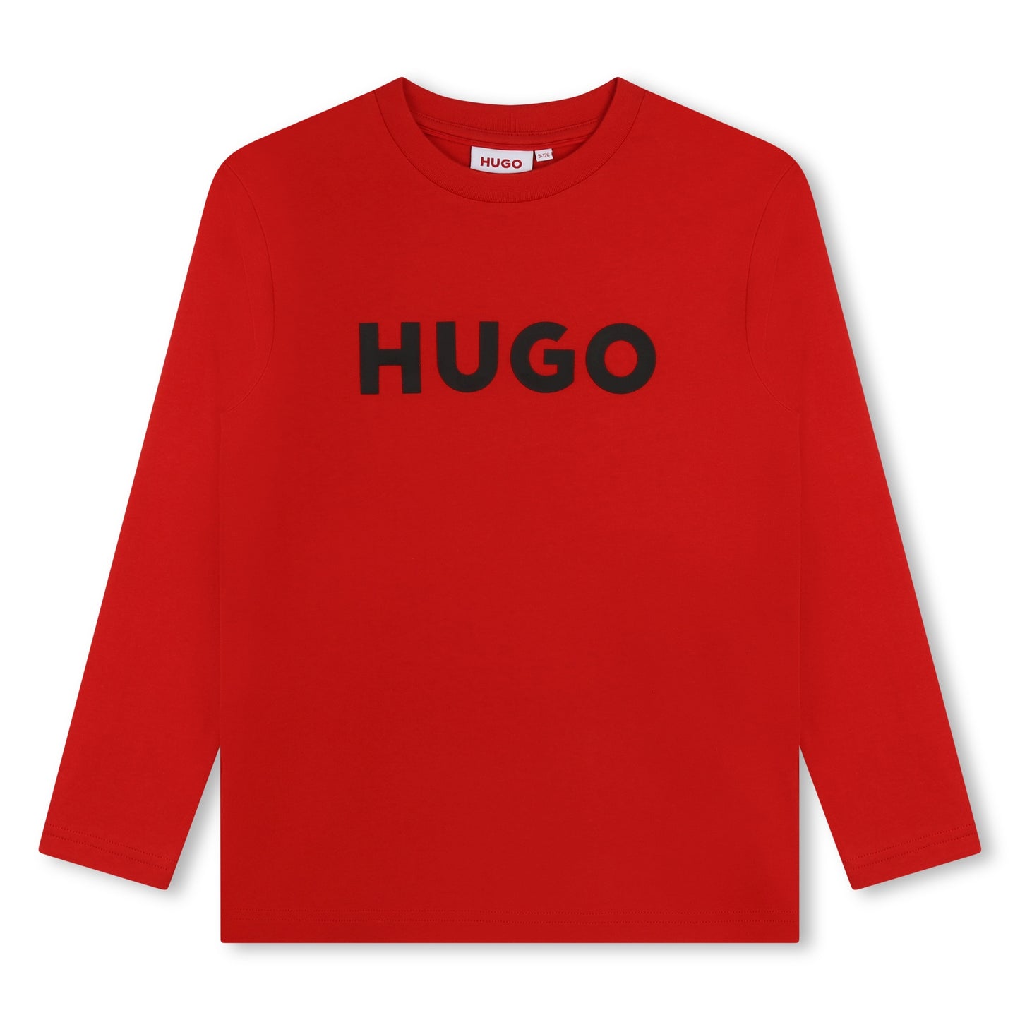 HUGO BOSS - Red Long Sleeve Logo Top