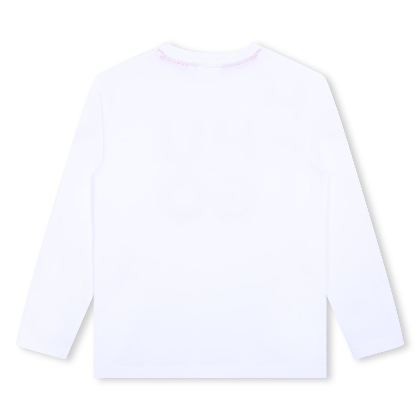 HUGO BOSS - White Simple Long Sleeve Logo Top