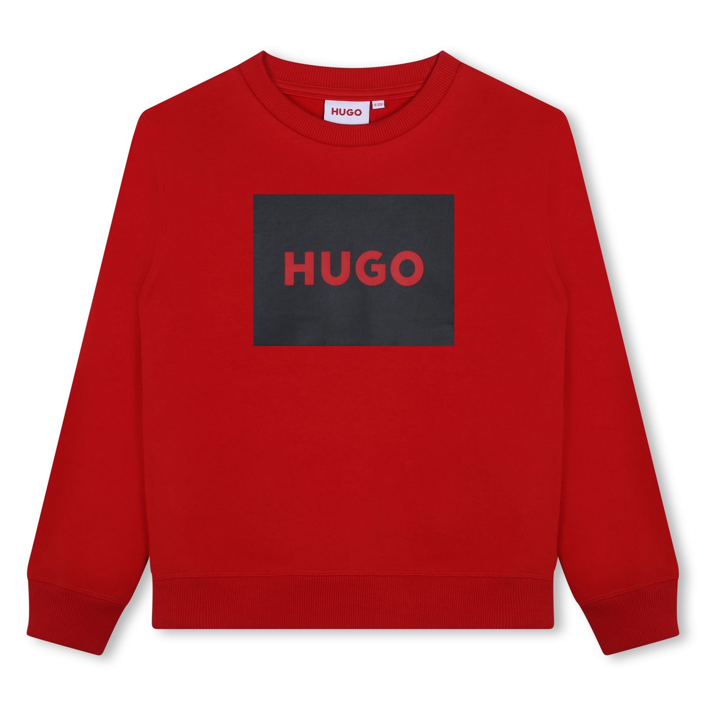 HUGO BOSS - Red Long Sleeve Logo Sweatshirt