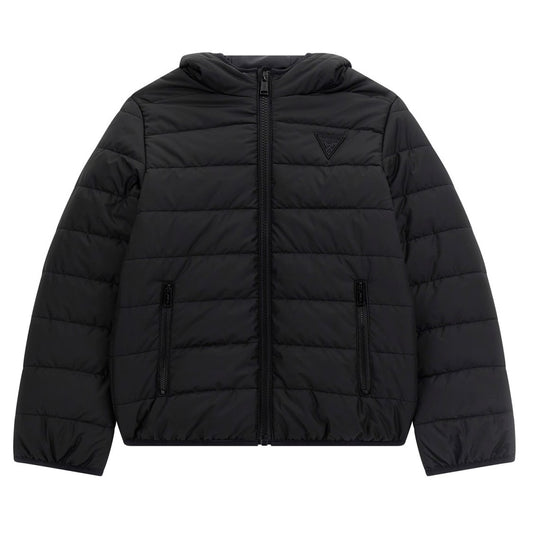 Guess - Boys Black Basic Coat