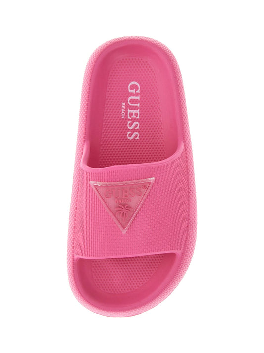 Guess - Fuchsia Logo Slippers