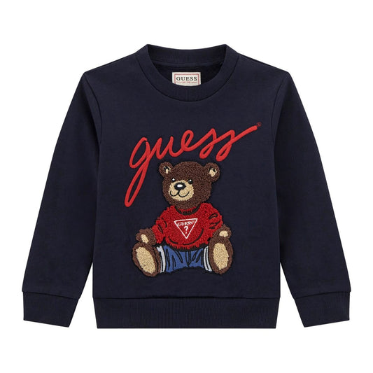 Guess - Blue Navy Bear Sweatshirt
