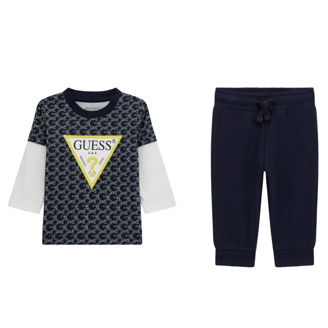 Guess - Baby Boys B&W Outfit Set