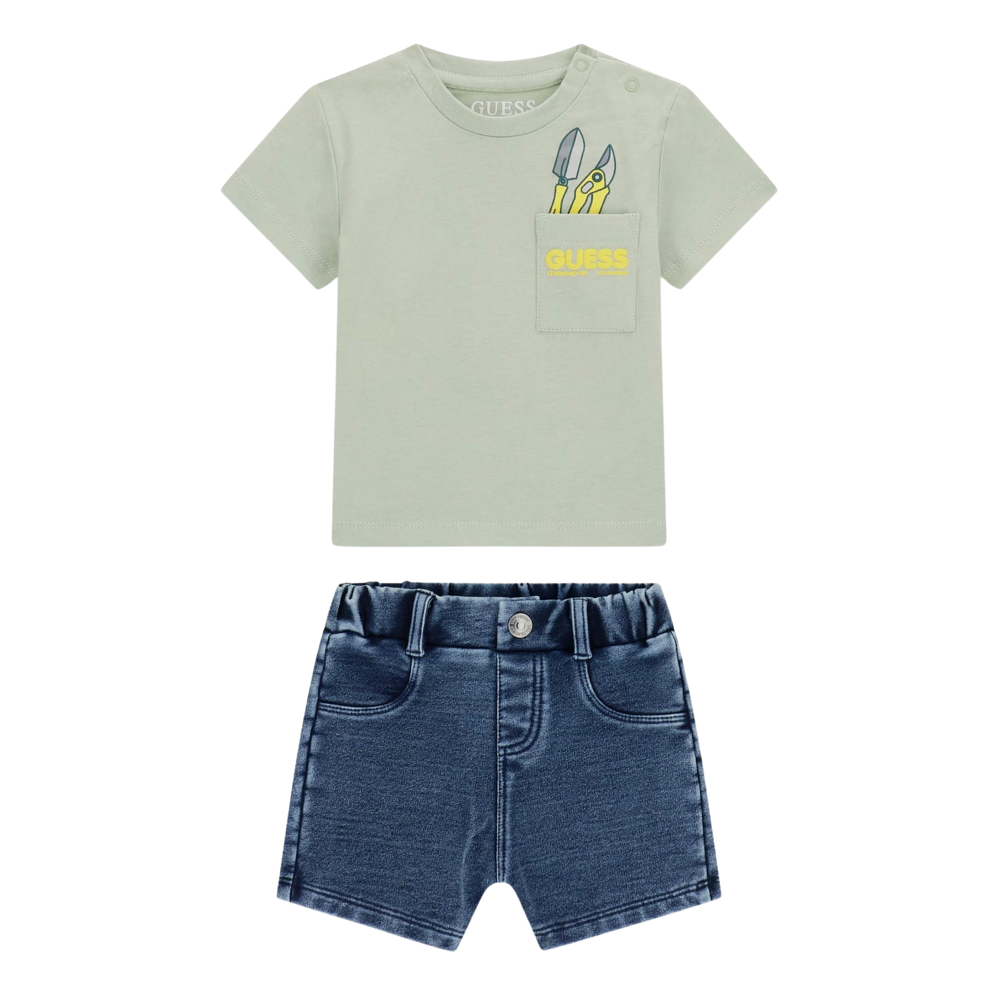 Guess - Cotton Jeans Set with Pocket