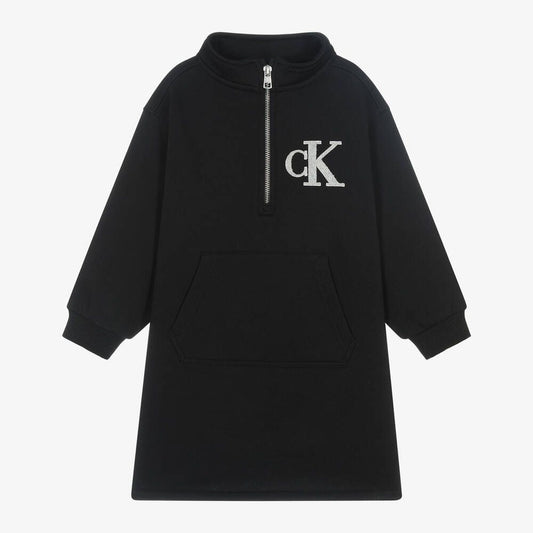 Calvin Klein - Cotton Black Winter Dress