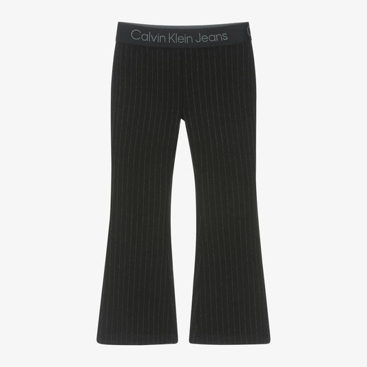 Calvin Klein - Black Flare Legging with Stripes