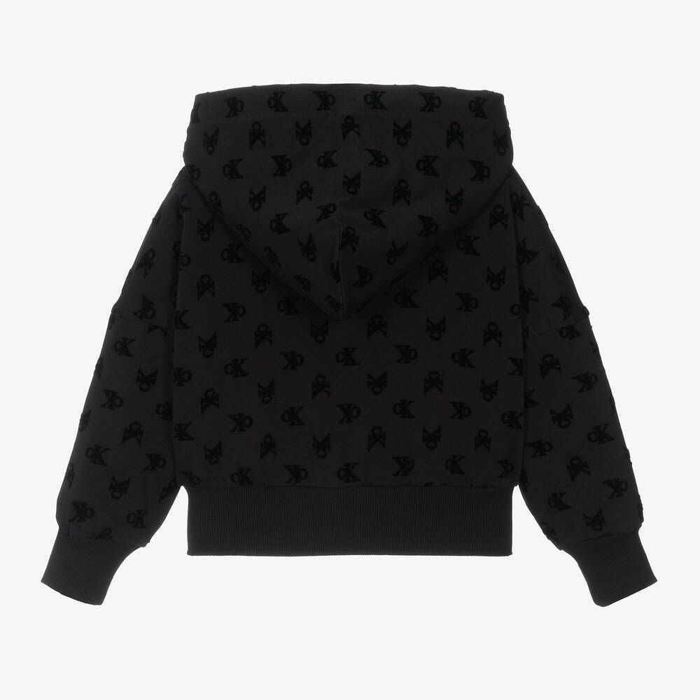 Calvin Klein - Cotton Black Jacket with Logos