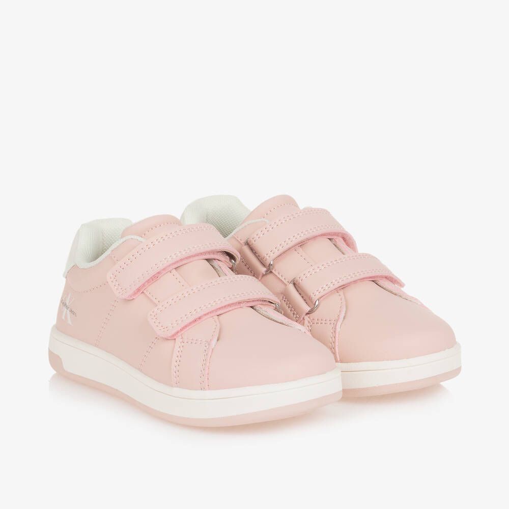 Calvin Klein - Pink Logo Sneakers with Stickers