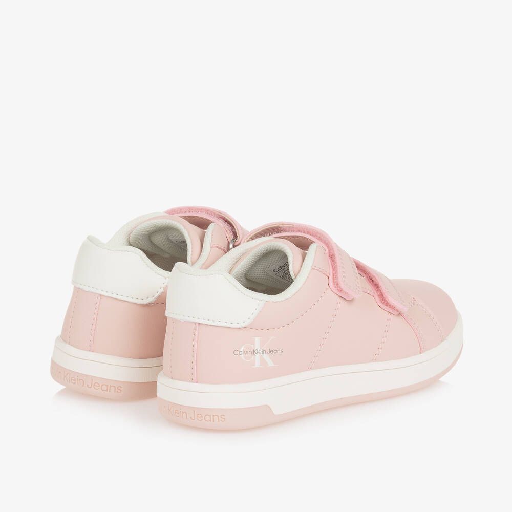 Calvin Klein - Pink Logo Sneakers with Stickers