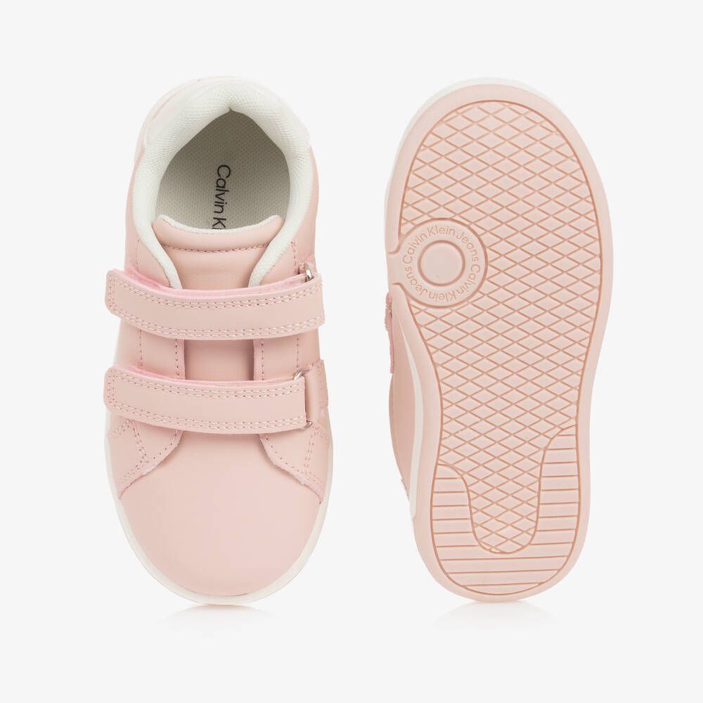 Calvin Klein - Pink Logo Sneakers with Stickers