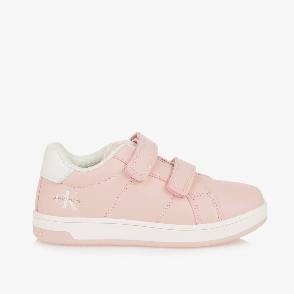 Calvin Klein - Pink Logo Sneakers with Stickers