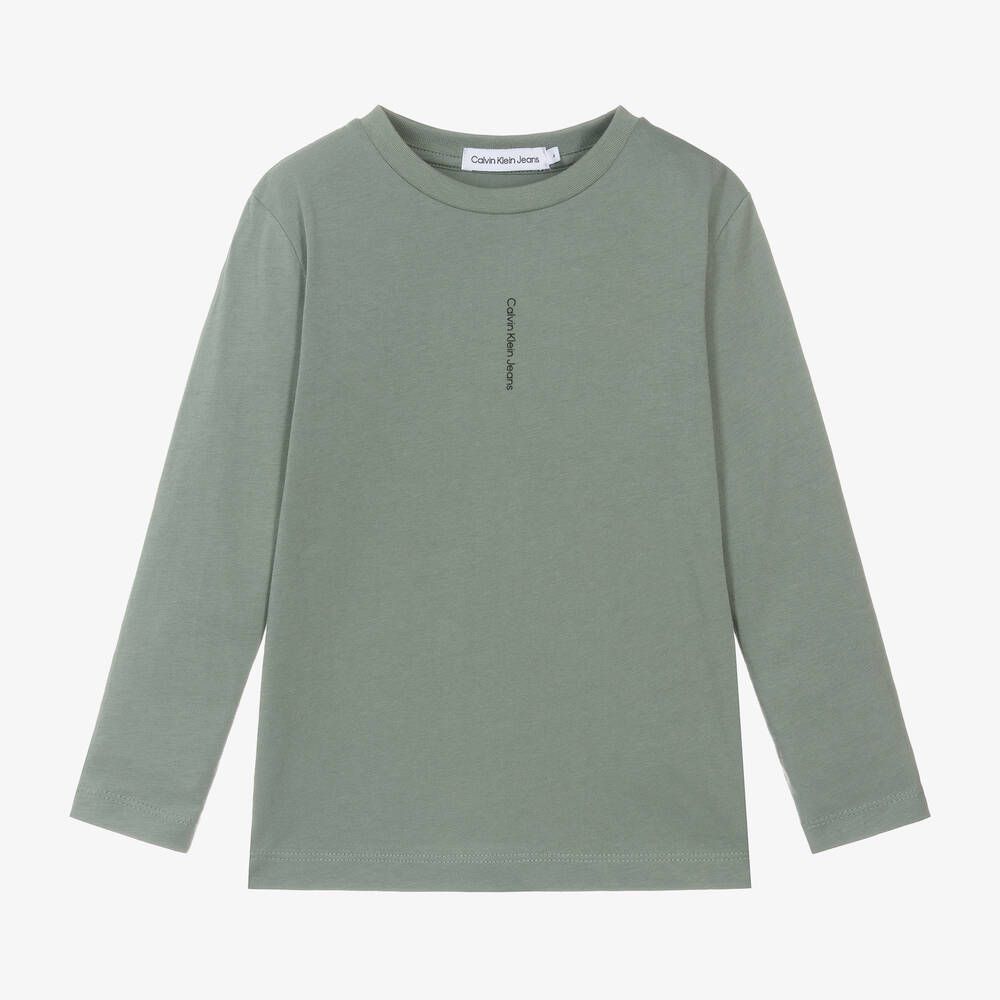 Calvin Klein - Khaki Vertical Logo Top