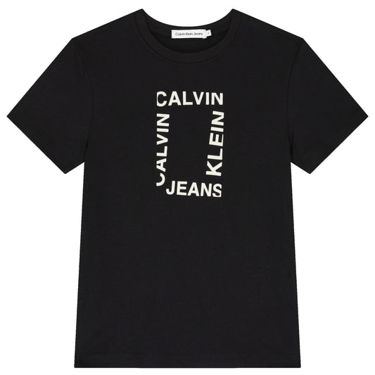 Calvin Klein - Black Rectangular Logo Top