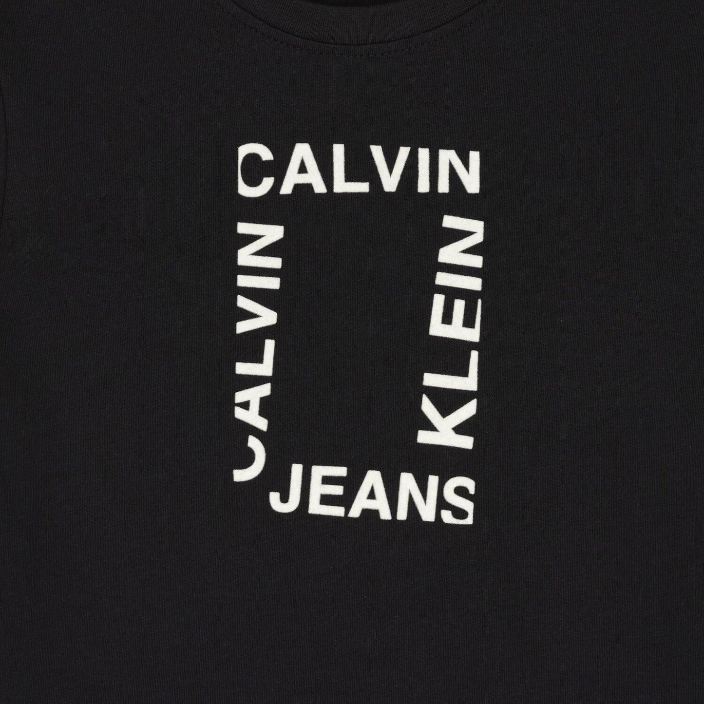 Calvin Klein - Black Rectangular Logo Top