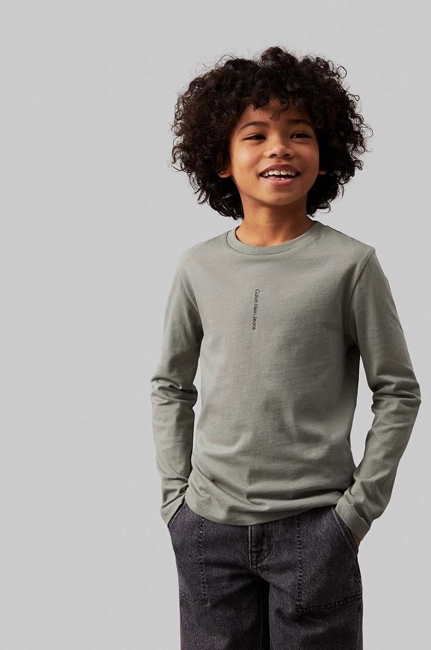 Calvin Klein - Khaki Vertical Logo Top