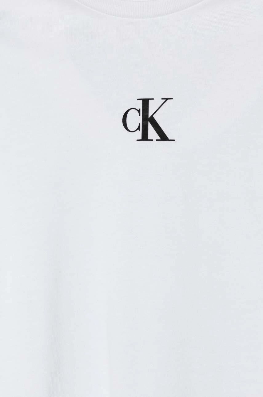 Calvin Klein - Unisex White Logo Top