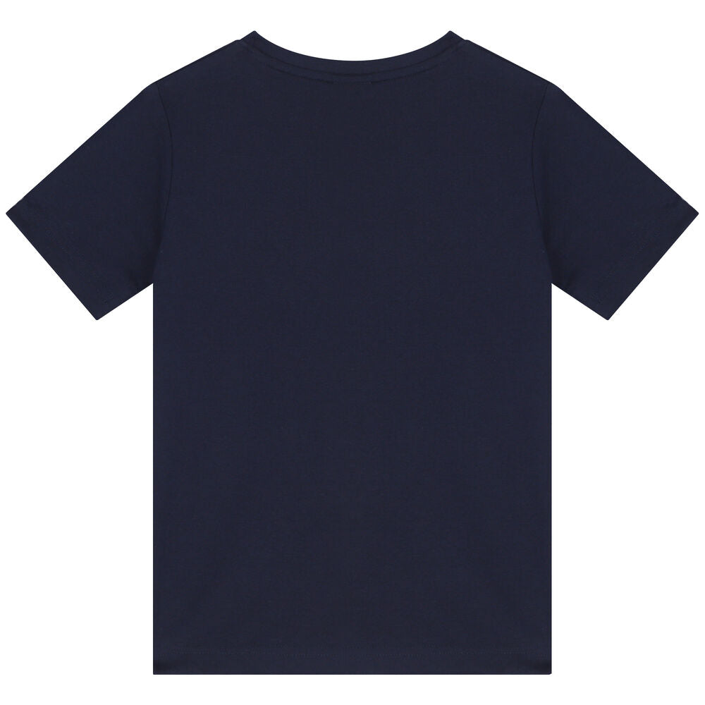 BOSS - Blue Navy Teenager Logo Top