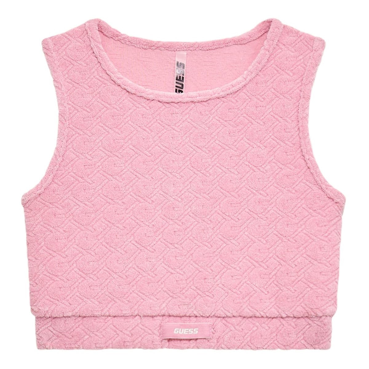 Guess - Pink Towel Feeling Crop Top