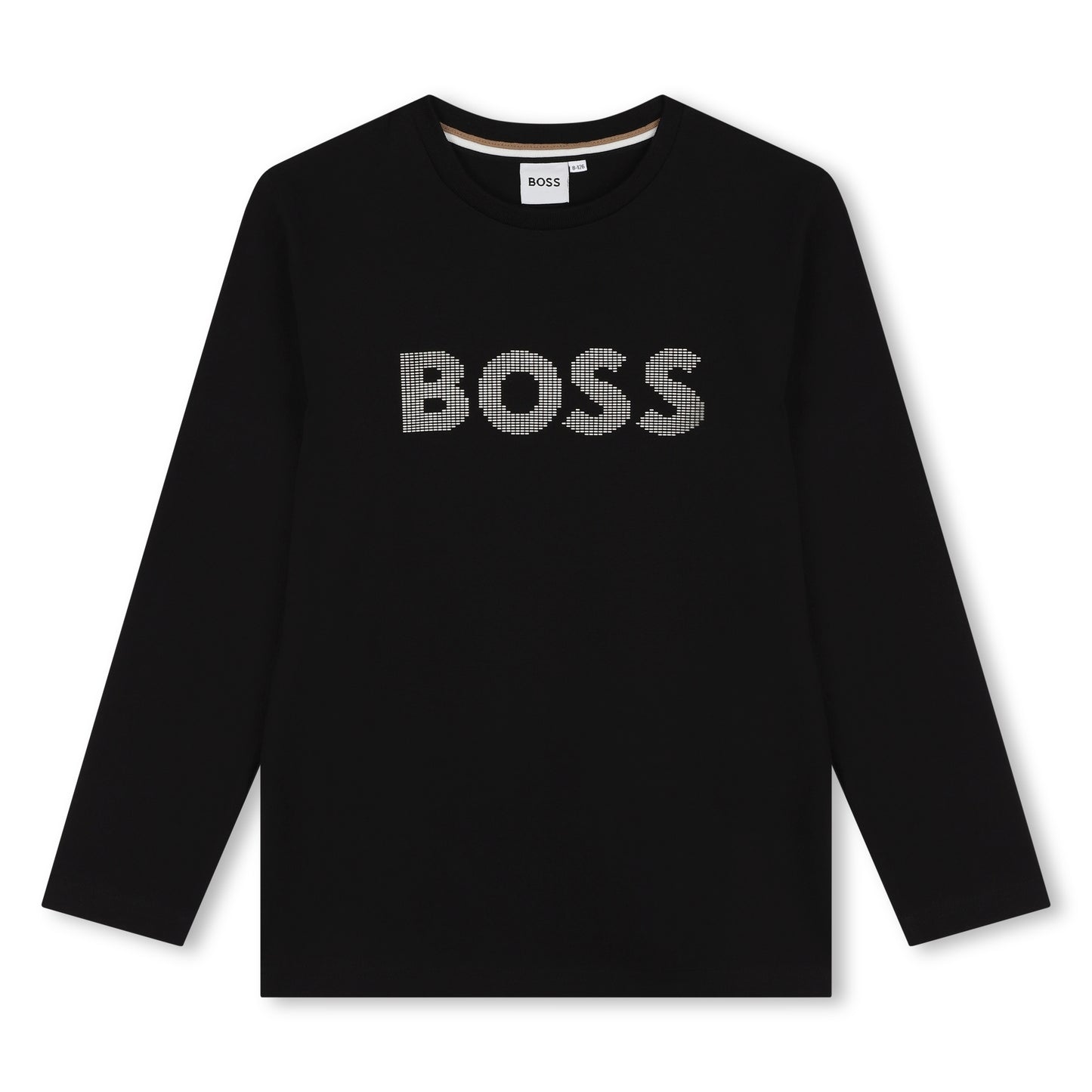 BOSS - Boys Black Logo Long Sleeve Top