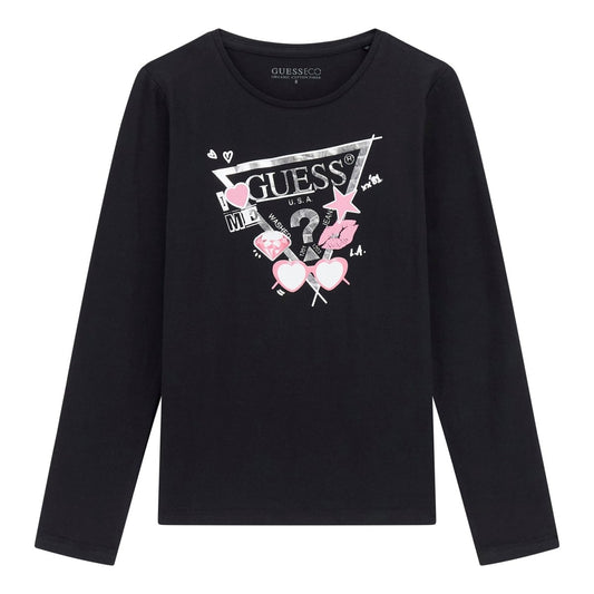 Guess - Black Girly Logo Top