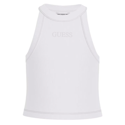 Guess - White Tank Crop Top