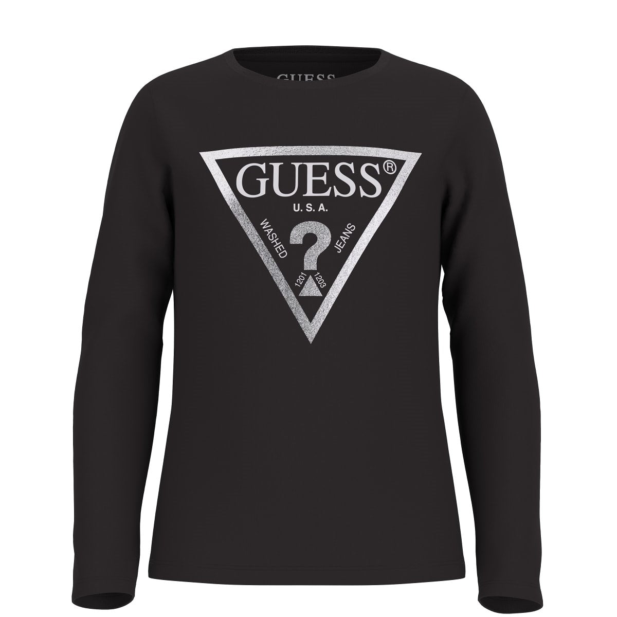 Guess - Black Logo Girls Top