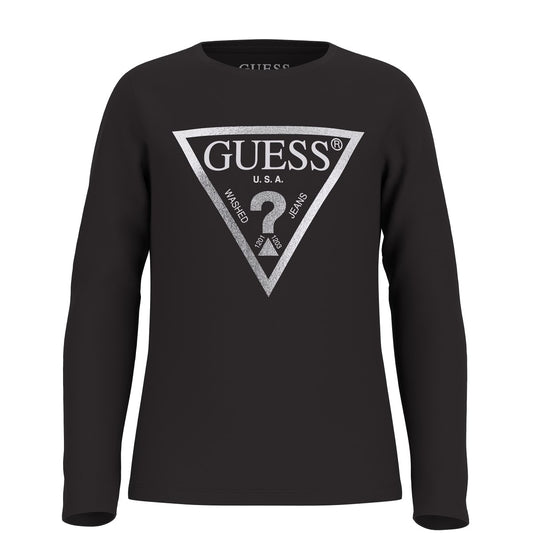 Guess - Black Logo Girls Top