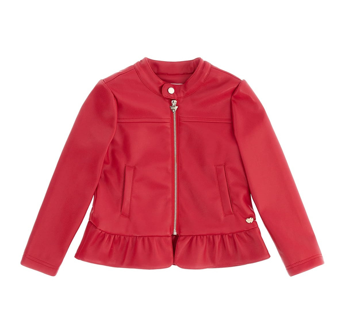 Guess - Girls Red Leather Jacket