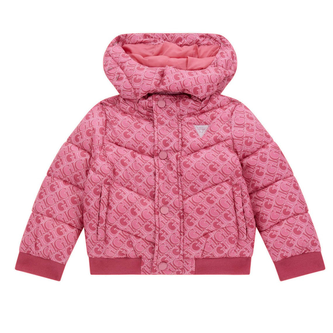 Guess - Fuchsia Logo Coat for Girls