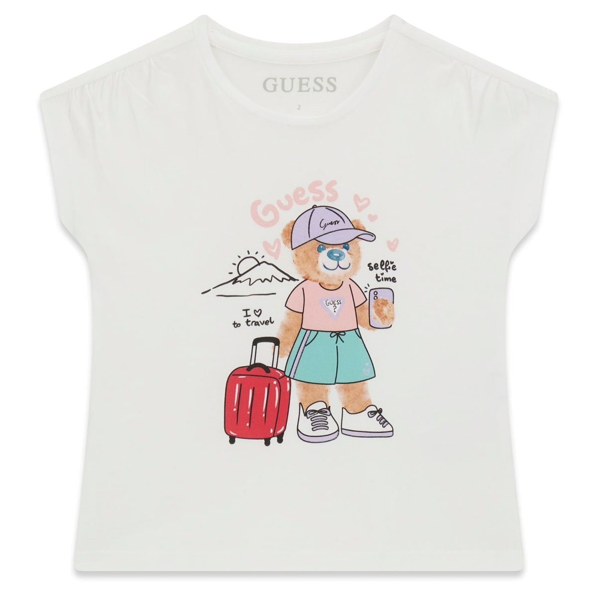 Guess - White Travel Bear Top