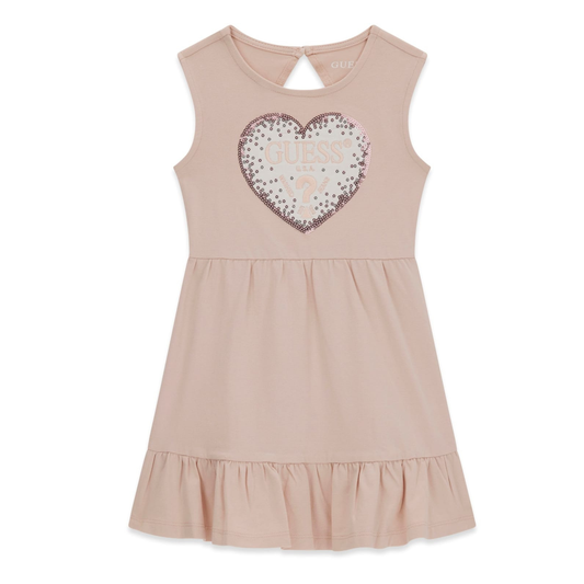 Guess - Pink Cotton Summer Dress
