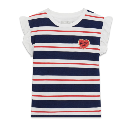 Guess - Blue & White Lines Blouse